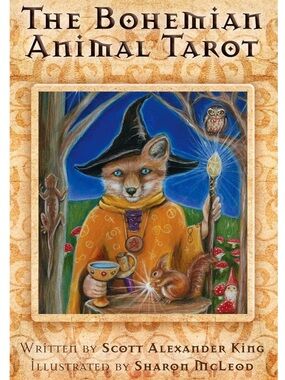 Bohemian Animal Tarot Deck - Orange & Blue Artwork NEW IN BOX UNOPENED